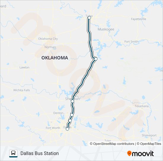 GREYHOUND US1146 Bus Line Map