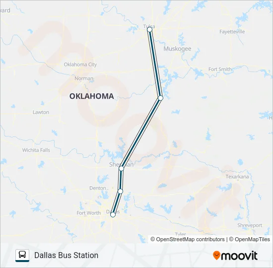 GREYHOUND US1146 Bus Line Map