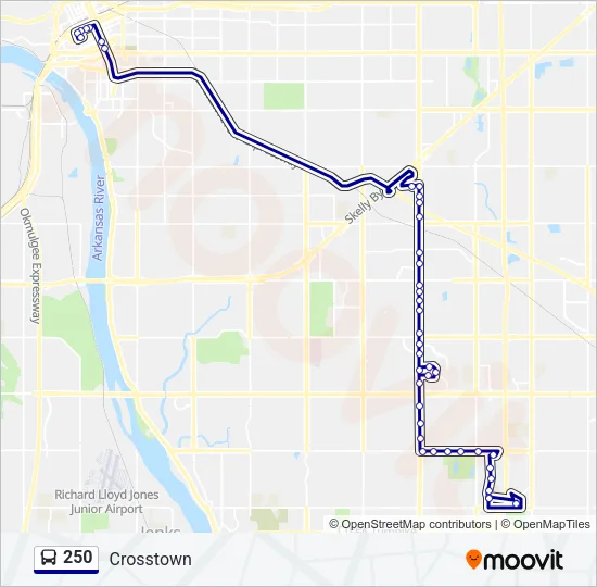 250 Bus Line Map