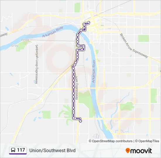 117 Bus Line Map