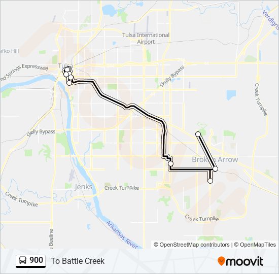 900 bus Line Map