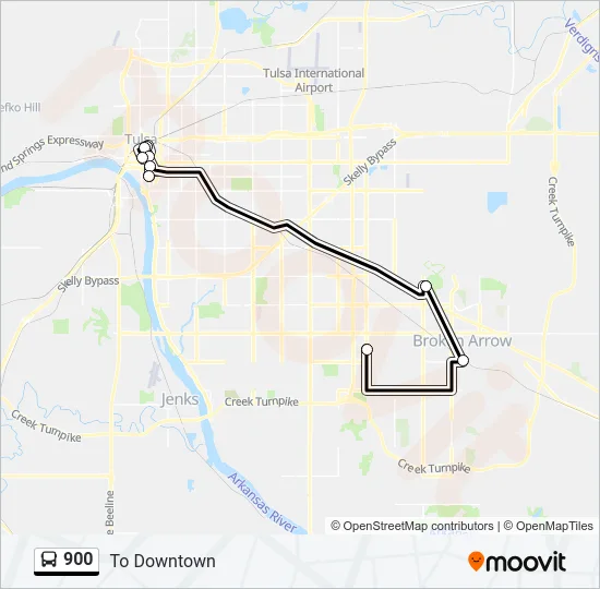 900 Bus Line Map