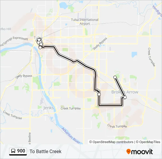 900 Bus Line Map