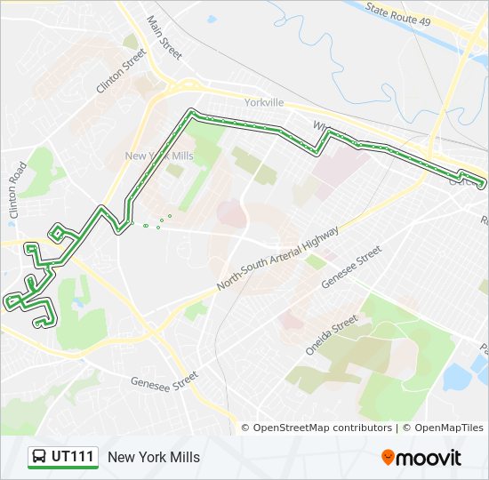 Directions To Utica New York Ut111 Route: Schedules, Stops & Maps - 111 New York Mills - Consumer Sq -  Sangertown (Updated)