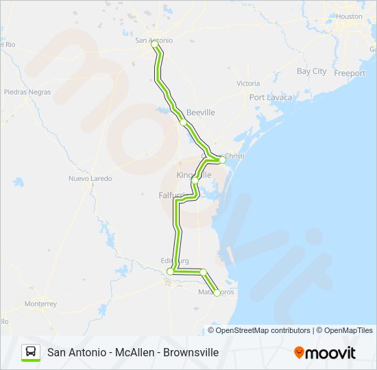 FLIXBUS US1120 Bus Line Map