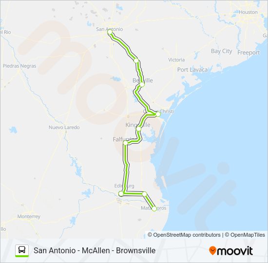 FLIXBUS US1120 Bus Line Map