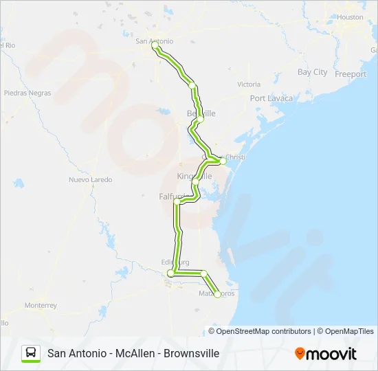 FLIXBUS US1120 Bus Line Map