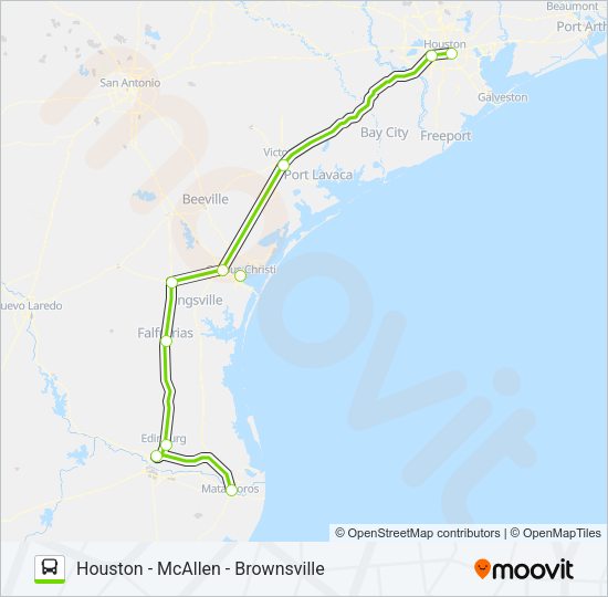 FLIXBUS US1126 Bus Line Map