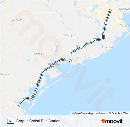 GREYHOUND US1126S Bus Line Map