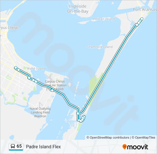 65 Bus Line Map