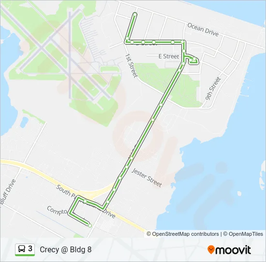 3 Bus Line Map