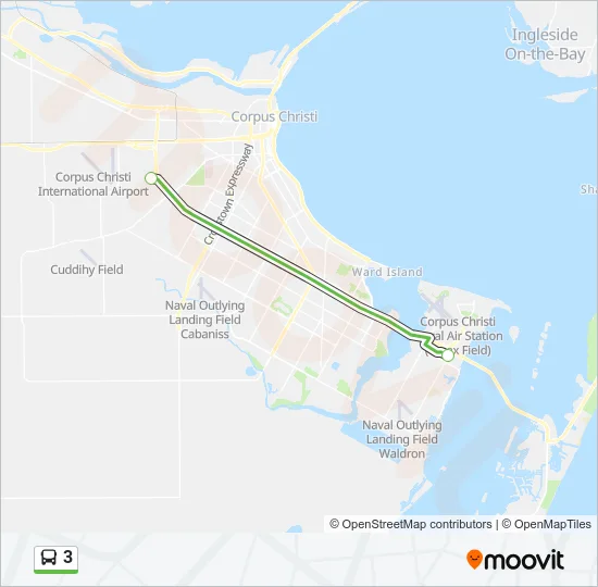 3 Bus Line Map