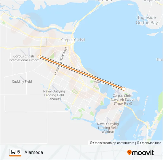 5 Bus Line Map