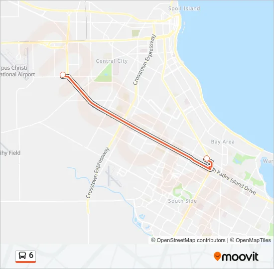 6 Bus Line Map
