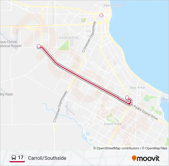 17 Bus Line Map