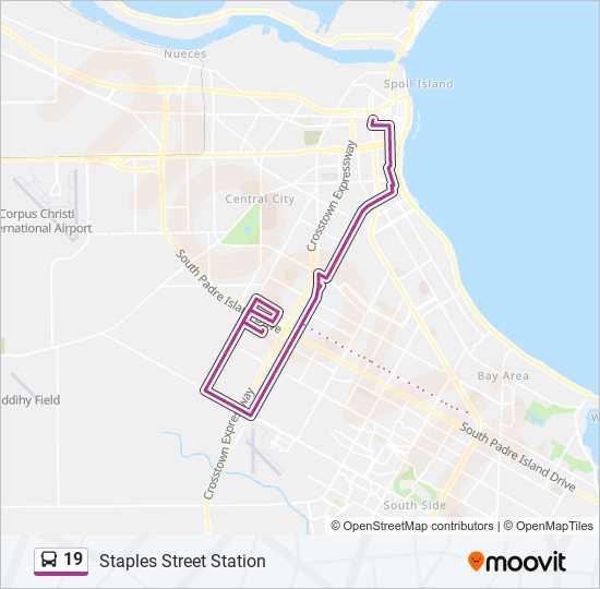 19 Bus Line Map