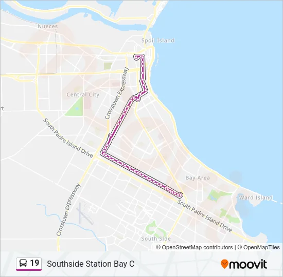 19 Bus Line Map