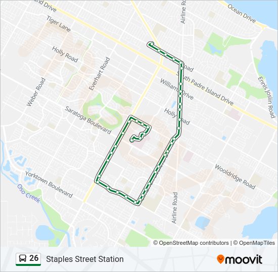 26 Bus Line Map