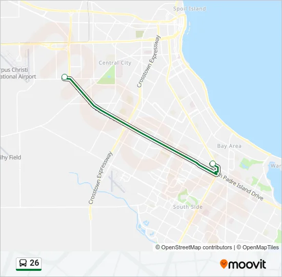 26 Bus Line Map