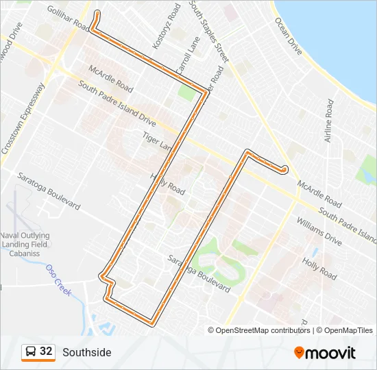 32 Bus Line Map
