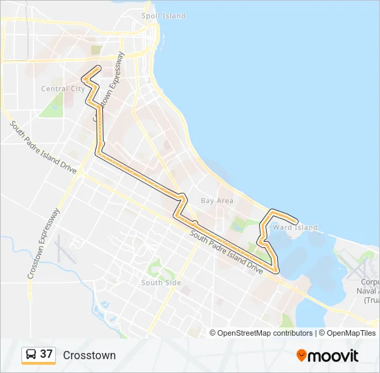37 Bus Line Map