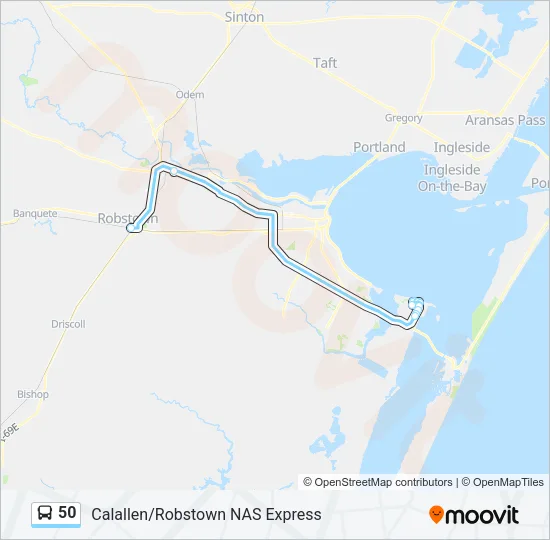 50 Bus Line Map