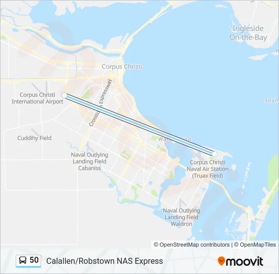 50 Bus Line Map
