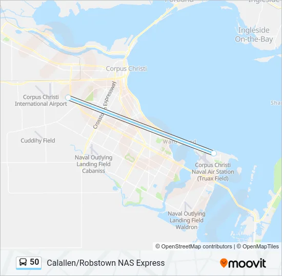50 Bus Line Map