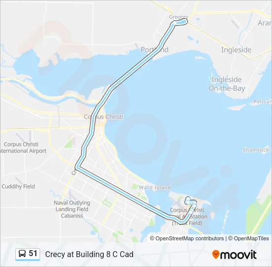 51 Bus Line Map