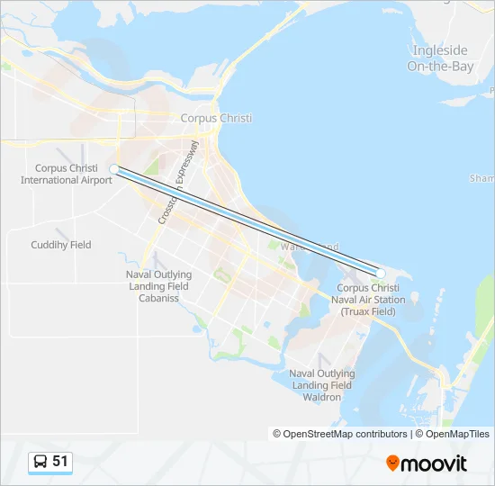 51 Bus Line Map