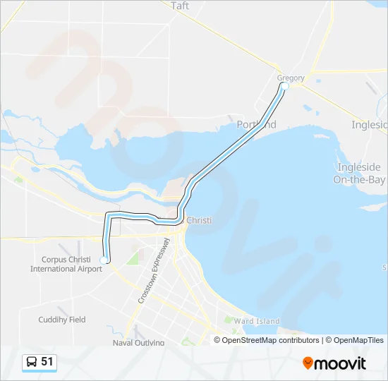 51 Bus Line Map
