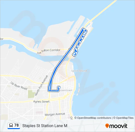 78 Bus Line Map