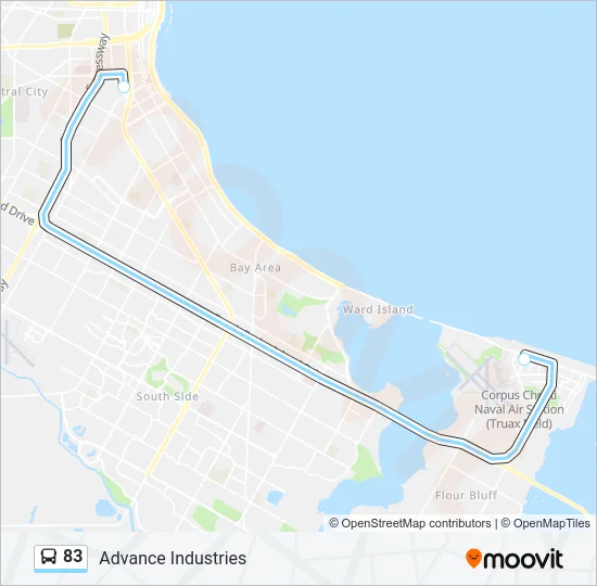 83 Bus Line Map