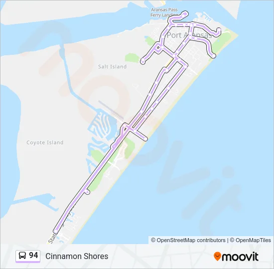 94 Bus Line Map