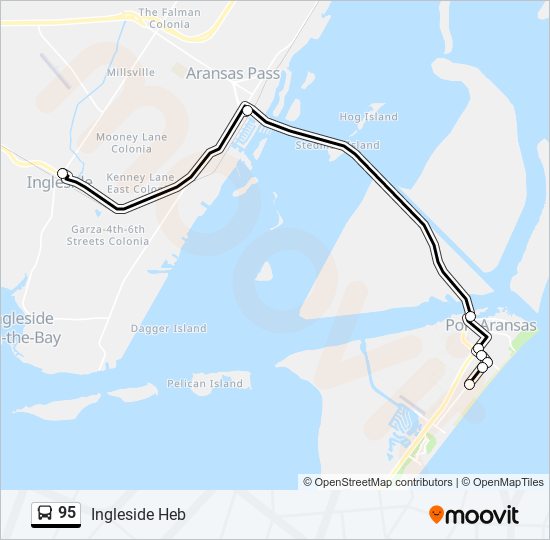 95 bus Line Map