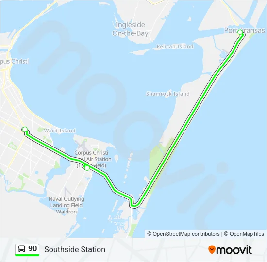 90 Bus Line Map