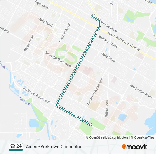24 Bus Line Map