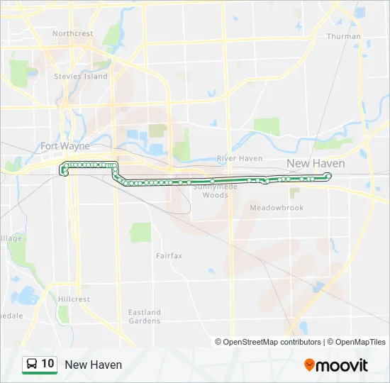 10 Bus Line Map