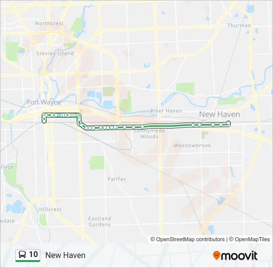 10 Bus Line Map