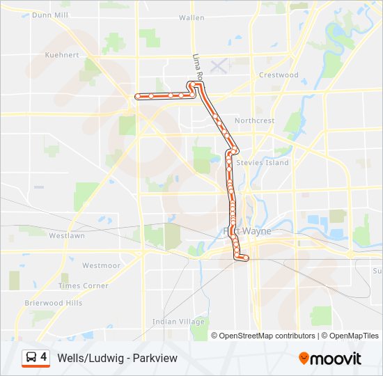 Ruta Horarios Paradas Y Mapas Washington Center Huguenard Actualizado