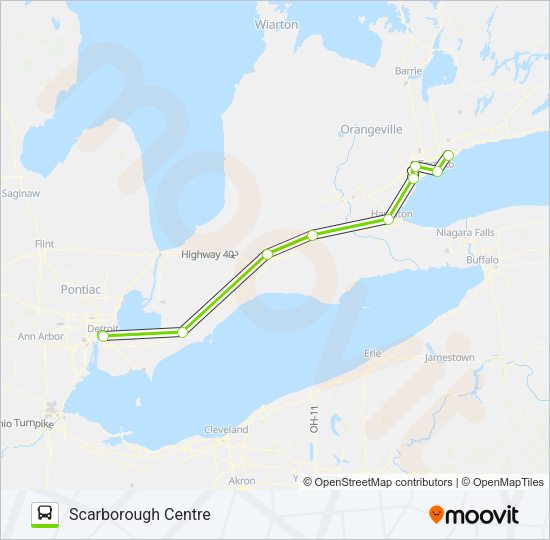 FLIXBUS N2706 Bus Line Map