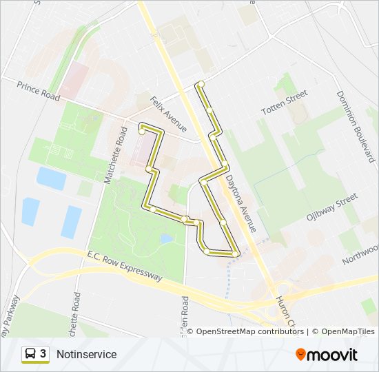 Central 3 West Bus Schedule 3 Route: Schedules, Stops & Maps - Notinservice (Updated)