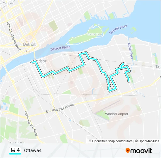 4 Bus Line Map