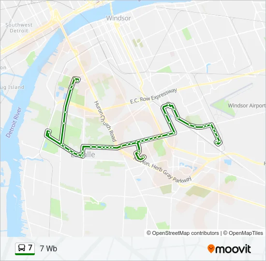 7 Bus Line Map