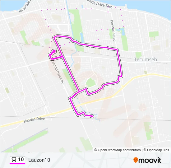 10 Bus Line Map
