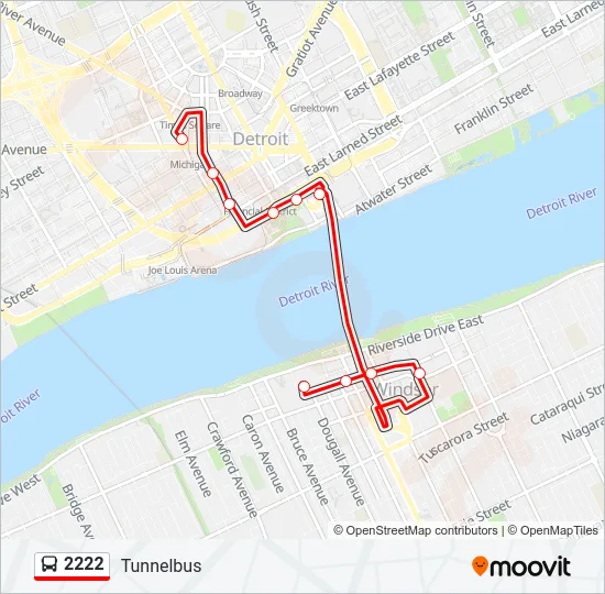 2222 Bus Line Map