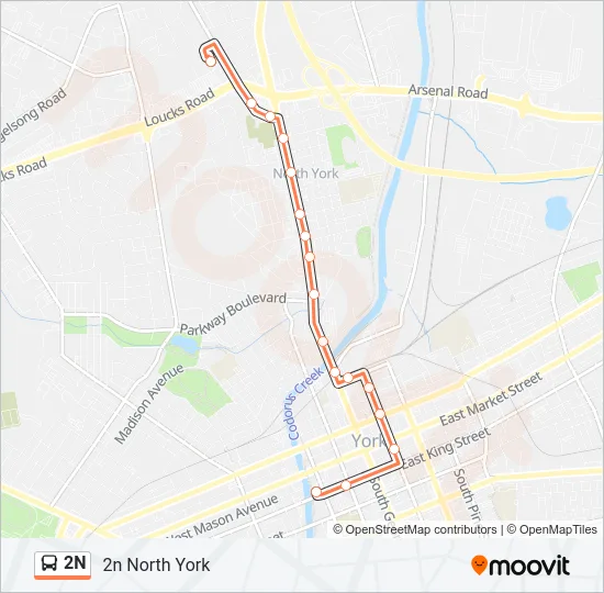 2N Bus Line Map