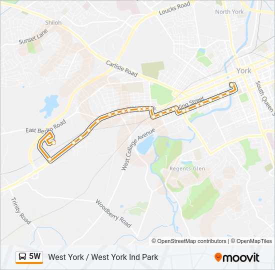 5W bus Line Map