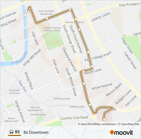 8S Bus Line Map