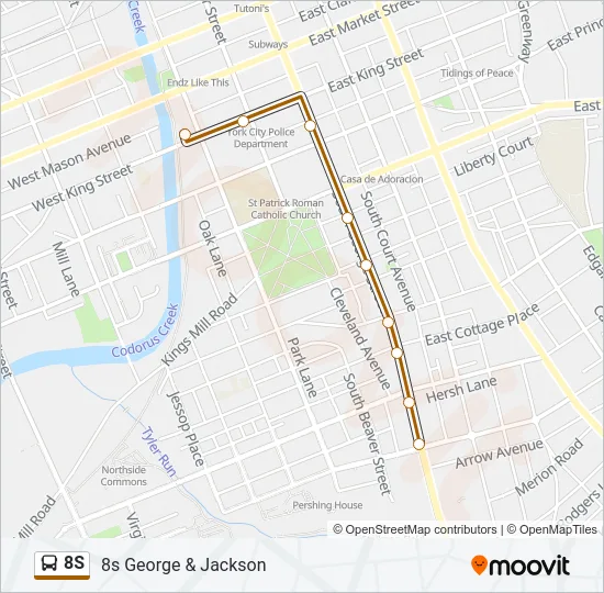 8S Bus Line Map